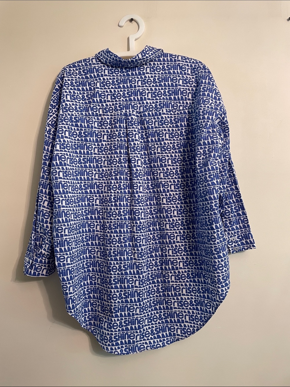 Anisa Makhoul Anthropologie Printed Poplin Long-Sleeve Shirt size S - Picture 5 of 10